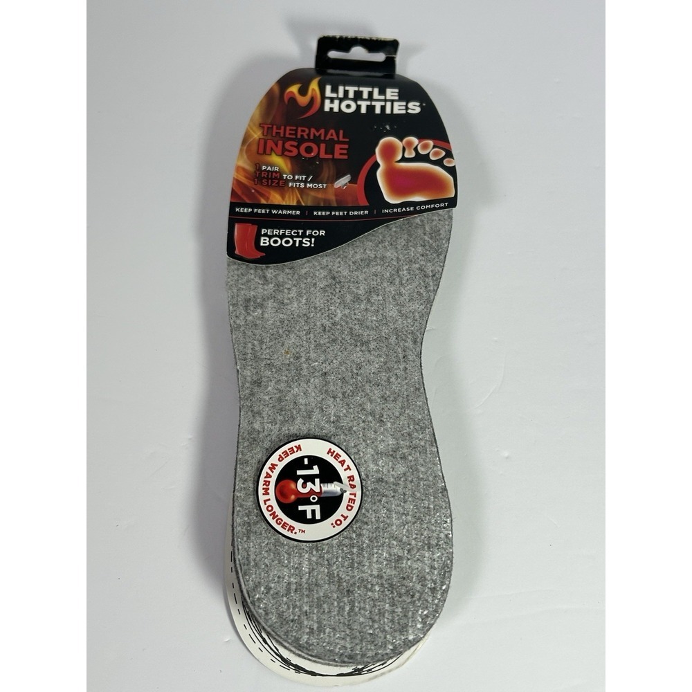 Little Hotties Thermal Insole 1 Pair Trim to Size Dry Feet for Boots NEW